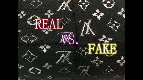 fake vs real lv scarf|is louis vuitton scarf genuine.